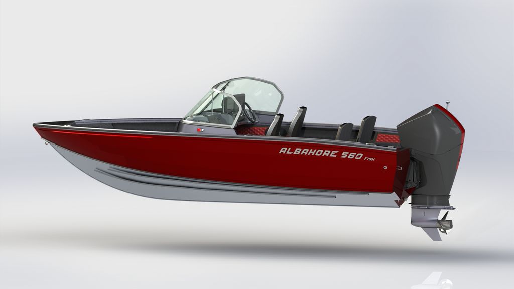 Катер-лодка алюминиевая ALBAKORE 560 Fish